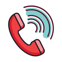ringing-phone-icon-with-curved-sound-waves--simple.eps