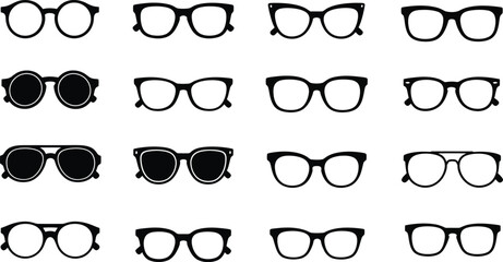 Eyeglass Frame Silhouettes: Diverse Styles Collection