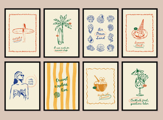 Obraz na płótnie Canvas La Dolce Vita posters collection.