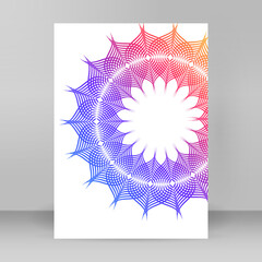 Easy editable waves lines. design brochure A4 format advertising, for new product newsletters,...