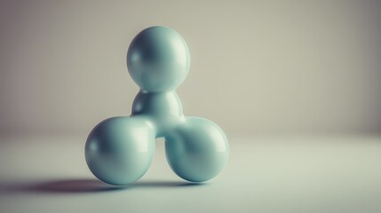 Abstract blue molecular structure in sci-fi style, symbolizing futuristic scientific exploration