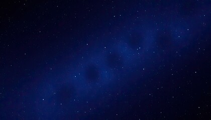 Dark Blue Night Sky with Stars and Nebula - Celestial Background