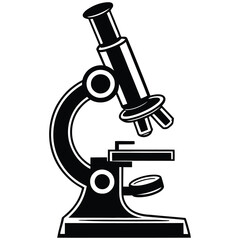 microscope isolated on white background