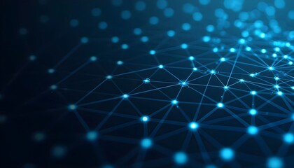Obraz premium Abstract network connection background digital data technology concept
