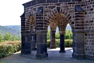 Der Königsstuhl in Rhens im Landkreis-Mayen-Koblenz in der Nähe von Koblenz im Rhein-Lahn-Kreis...