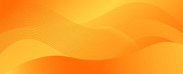 Warm Orange Wavy Background. vector Eps 10