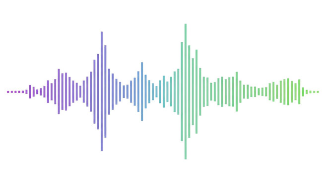 Sound wave illustration isolated PNG with Transparent Background