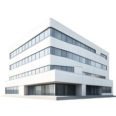 Fototapeta premium Modern white office building with a contemporary design.