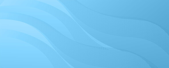 Abstract blue and white Wavy Background. Vector illustration
