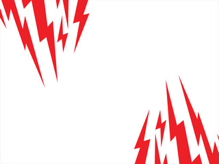 High-Voltage Energy Concept Background with Dynamic Red Lightning Bolt Elements for Industrial, Safety, or Electrical Branding, Vector Illustration