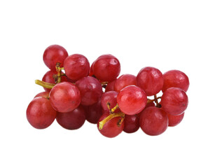 Red grape isolated on transparen png.