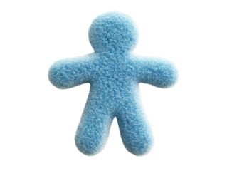 Soft Light Blue Male Symbol  isolated on a transparent background