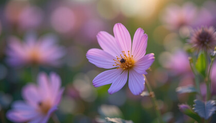 Obraz premium bee on a flower