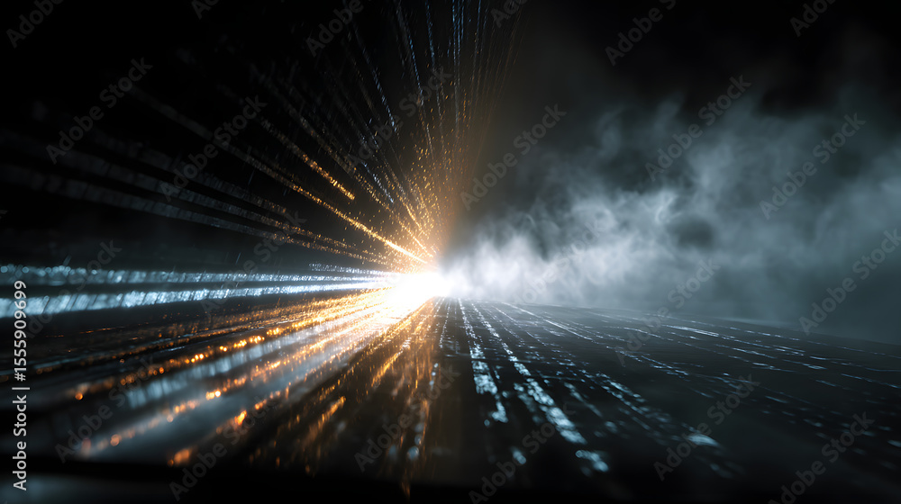 Poster abstract speed of light: an eye-catching abstract image that captures the mesmerizing speed of light
