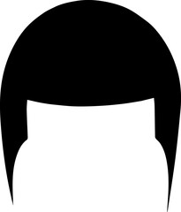 Silhouette of a man hairstyle.eps