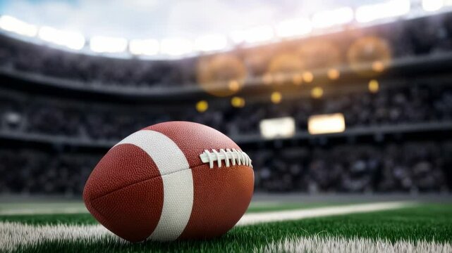 Exciting football match showcases talent and teamwork in a packed stadium under bright lights