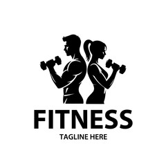 Fitness logo for gym, Vector Logo for Fitness Club.