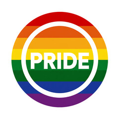 Pride Rainbow Circle: LGBTQ+ Symbol & Graphic Design Element