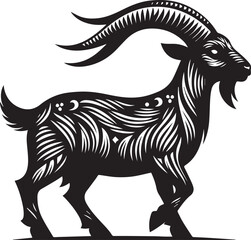 Niblet the Playful Goat Vector Cartoon Illustration

