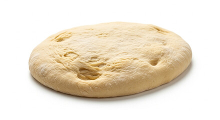 Pizza dough isolated on white