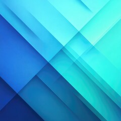 Fototapeta premium Abstract diagonal lines of vibrant blue and turquoise shades, creating a modern, geometric design with subtle gradients and depth