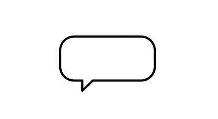 Speech Bubble Icon Vector - Chat, Message & Communication Symbol