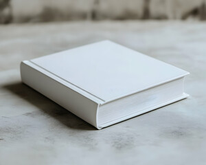 Fototapeta premium White Book Photo Realistic Image Mockup