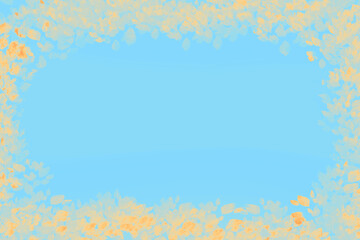 Bright pastel background with delicate yellow peach leaves. Ideal for seasonal invitations, eco designs, or spring themes. 