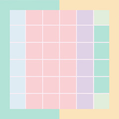 set of colorful squares