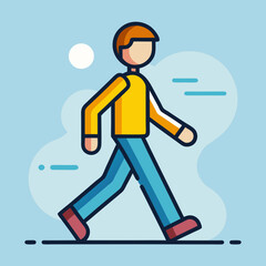 vector illustration of a snowboarder