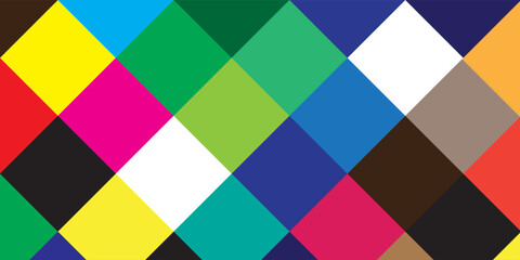 Colorful diamond-shaped pattern with vibrant, alternating colors creating a geometric abstract design.