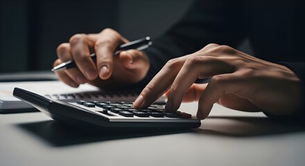 Fototapeta premium Financial Planning Calculating Your Path to Financial Success