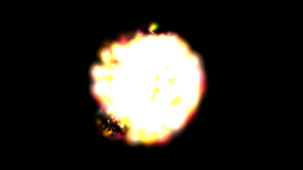 Vibrant burst of abstract energy on a dark field, a beautiful explosion of light and color with pdynamicicle effects for a dynamic background.