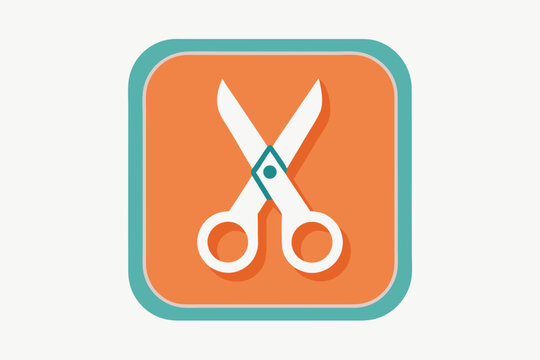 scissors icon cut action trim edit tool