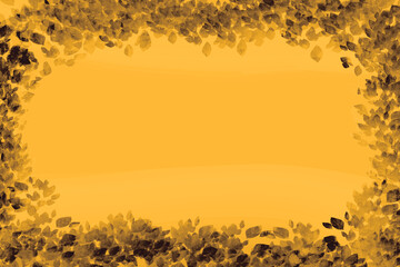 Autumn-themed design with dark foliage around soft orange center. Ideal for seasonal cards, flyers, and event backgrounds.