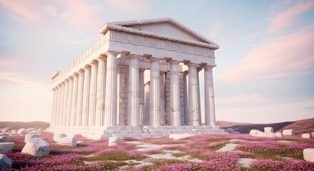 Obraz premium Ancient Roman Style Temple Architecture