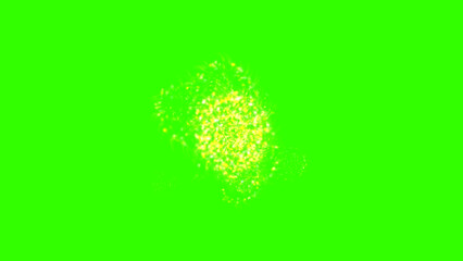 Abstract Organic Green Glow