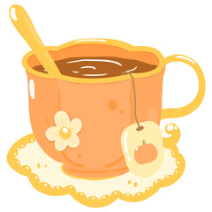 pumpkin tea and dessert