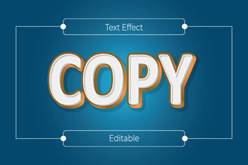 Text effect vector design template