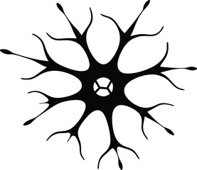 Nerve Cell Vector Art, Nerve Cell, Icon