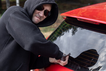 A person causes damage to someone else's car