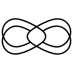  knot on white background