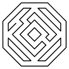  maze on white background