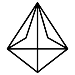  prism on white background