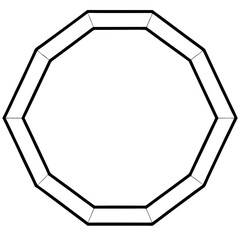 octagon on white background