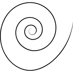  spiral on white background
