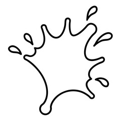  splash on white background