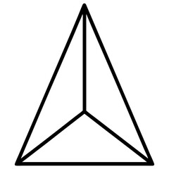 vector illustration of a triangle