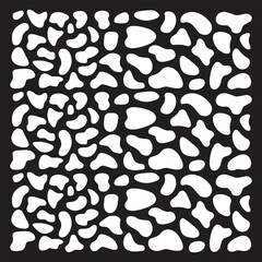 Blob shape organic, vector illustration set. Collection from abstract forms for design and paint. Liquid silhouette drop in modern style.