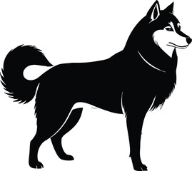 Siberian Husky Dog Vector Art